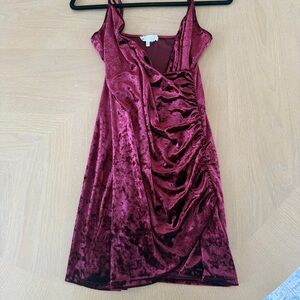 Velvet Burgundy Dress